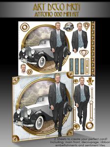 Art Deco Man Antonio (light Blue) Mini Kit