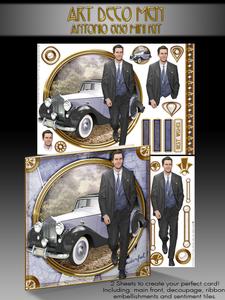 Art Deco Man Antonio (lilac) Mini Kit