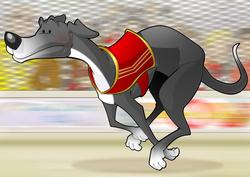 Greyhound Race (black) A4