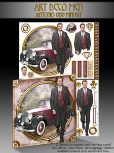 Art Deco Man Antonio (pink) Mini Kit