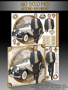 Art Deco Man Antonio (cream) Mini Kit