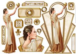 Pandore Art Deco Shaped Panels (gold)