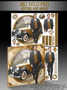 Art Deco Man Antonio (gold) Mini Kit