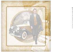 Art Deco Man Antonio (gold) Insert