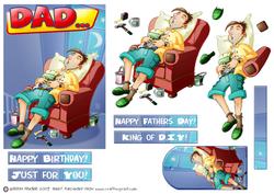 Sleeping DIY Dad.
