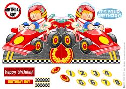 Red Racer Boy Shaped.