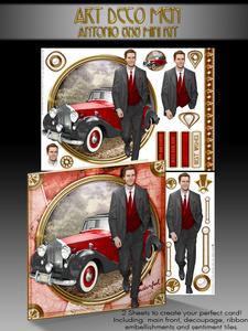 Art Deco Man Antonio (red) Mini Kit