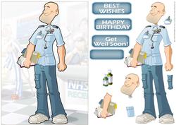 Male Nurse (bald) Dude