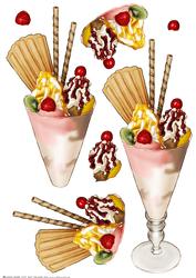 Ice Cream Sundae Decoupage Sheet