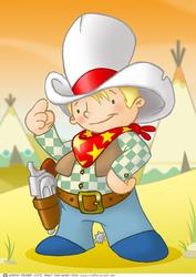 Cute Cowboy Dude A4.