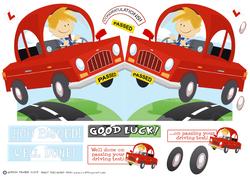 Passed Driving Test/ Good Luck, Boy.shaped.