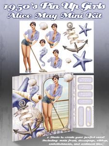 1950's Pin Up Girl Alice May Mini Kit (lilac)