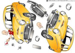 Passed Driving Test Yellow Car Decoupage Sheet