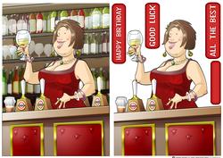 Barmaid Dudess (brown Hair)