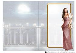 Art Deco Lady Pearl Christmas (pink) Insert