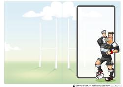 Rugby Dude: Black and White