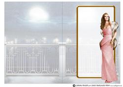 Art Deco Lady Pearl Christmas (light Pink) Insert