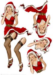 Eva Grace Winter Wonderland (red/blonde Hair) Decoupage