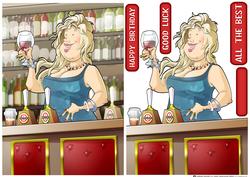 Barmaid Dudess (blonde Hair)