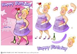 Wine and Cake Lady.