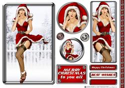 1950's Eva Grace Christmas (red) Topper Sheet