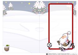 Football Santa Dude (red and White Stripes) Insert