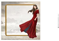 Lady Guinevere (red) 8x8 Quick Card Insert