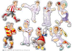 Sports 'puffer Stickers'