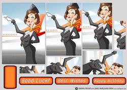 Air Hostess Orange Pyramid
