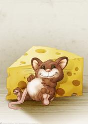 Too Much Cheese Mouse A4