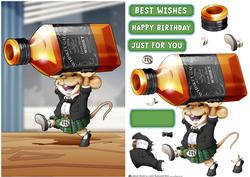 Scots Whisky Mouse! Green Kilt