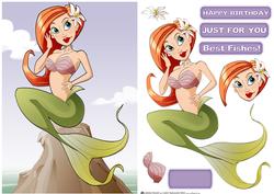 Redhead Mermaid Dudess