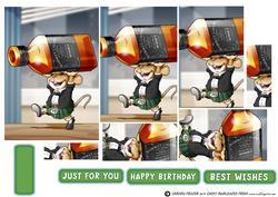 Scots Whisky Mouse! Green Kilt Pyramid