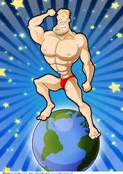 Muscleman Dude A4.