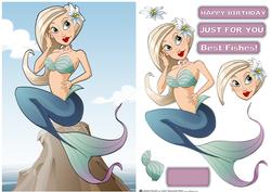 Blonde Mermaid Dudess