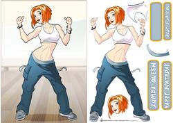 Fitness Dancer Dudess Red Hair
