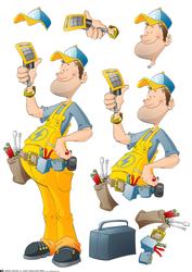 Electrician Dude Decoupage Sheet