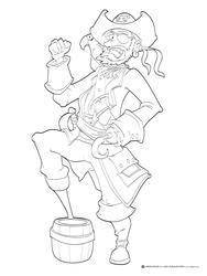 Pirate Dude Digital Stamp