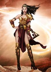 Gina Warrior Princess (red) A4