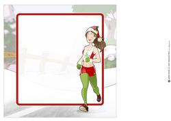 Jogger Dudess Christmas 8x8 Insert