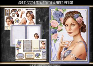 Art Deco Lady Athena Lilac 4 Sheet Mini Kit
