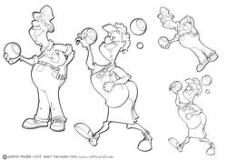 Bowling Dudes Digi Stamp.