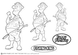 Fishing Dude Digi Stamp.
