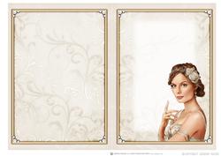 Art Deco Lady Athena Cream Insert
