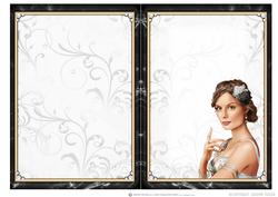 Art Deco Lady Athena White Insert