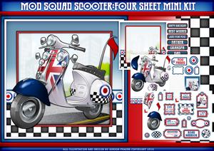 Mod Squad Scooter Four Sheet Mini Kit