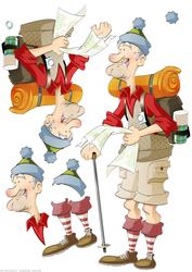 Old Rambler Dude Decoupage Sheet