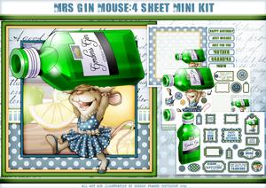 Mrs Gin Mouse 4 Sheet Mini Kit