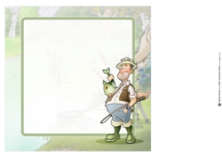 Fishing Dude Big Fish 8x8 Quick Card Insert