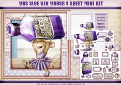 Mrs Sloe Gin Mouse 4 Sheet Mini Kit